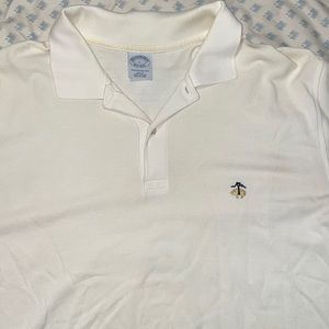 Men’s brooks brothers size large cream polo